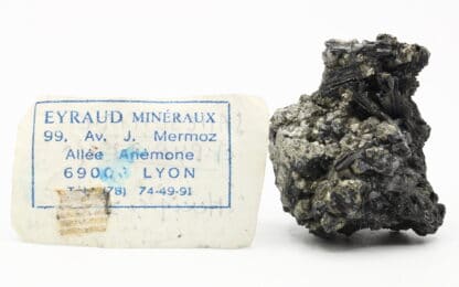 Jamesonite et pyrite, Municipalité de Melchor Ocampo, Zacatecas, Mexique.