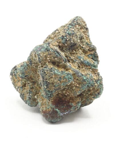 Cuprite érodée, pseudomorphose de malachite, Chessy, Rhône.