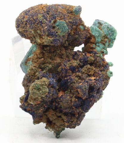 Cuprite pseudomorphose de malachite et azurite, Chessy, Rhône.