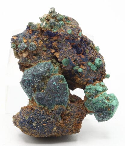 Cuprite pseudomorphose de malachite et azurite, Chessy, Rhône.