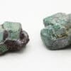 14 Cristaux de Cuprite pseudomorphosée en malachite de Chessy.