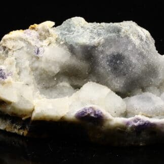 Fluorine et quartz, Pont des Bouyges, Moustier-Ventadour, Corrèze.