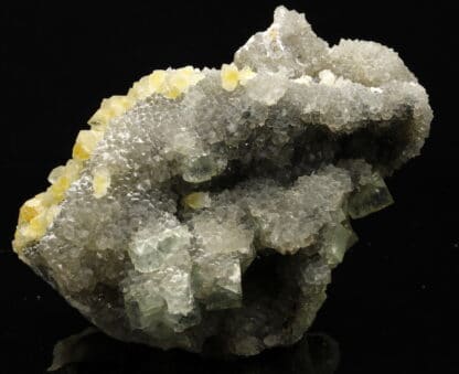 Baryte, Quartz et Fluorite, La Dreyt, près de Langeac, Haute-Loire.