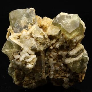 Fluorite verte et quartz, Aurouze, Mazerat-Aurouze, Brioude, Haute-Loire.