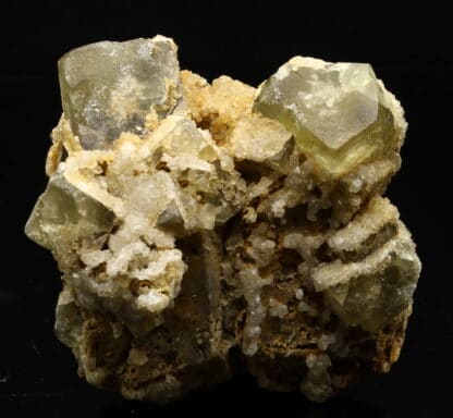 Fluorite verte et quartz, Aurouze, Mazerat-Aurouze, Brioude, Haute-Loire.