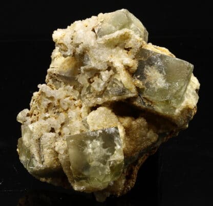 Fluorite verte et quartz, Aurouze, Mazerat-Aurouze, Brioude, Haute-Loire.