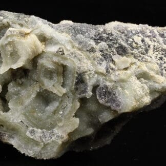 Fluorite et quartz, Pont des Bouyges, Moustier-Ventadour, Corrèze.