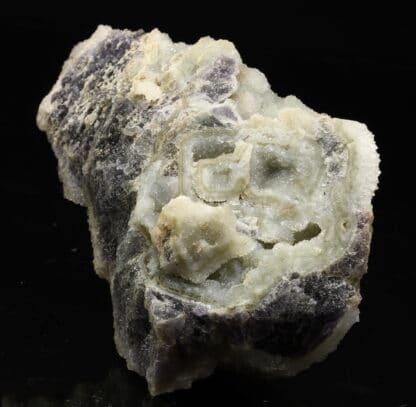 Fluorite et quartz, Pont des Bouyges, Moustier-Ventadour, Corrèze.