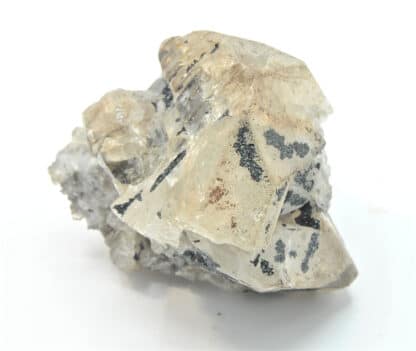 Mottramite sur Cérusite, M’Fouati, Congo, Afrique.