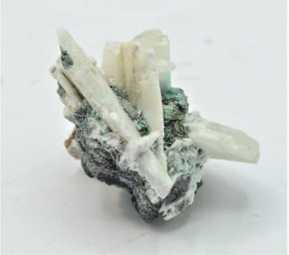 Anglésite et Malachite, Gisement de M’Fouati, Congo, Afrique.