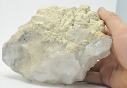 Dolomite sur cristaux de Quartz, Mine de Cavnic, Roumanie.