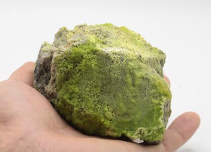 Pyromorphite, mine de la Vidale, Asprières, Aveyron.