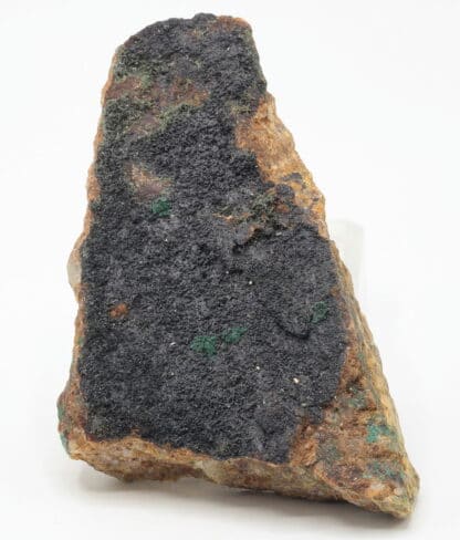 Lampadite et malachite, mine de la Garonne, Le Pradet, Var.