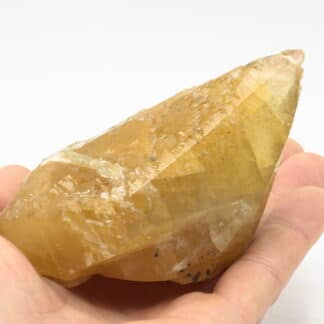 Calcite miel, carrière de Glageon, Avesnois, Nord.