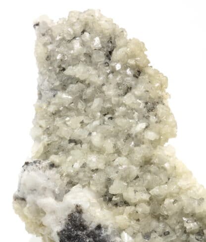 Dolomite sur quartz, Estevelles, Pas-de-Calais, Hauts-de-France.