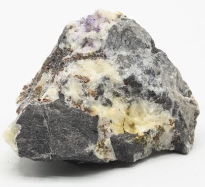 Fluorite et pyrite, Wallers-en-Fagne, Nord, Hauts-de-France.