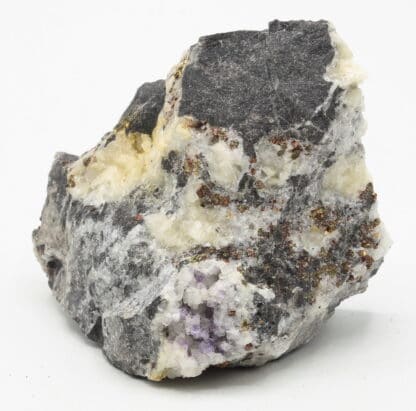 Fluorite et pyrite, Wallers-en-Fagne, Nord, Hauts-de-France.