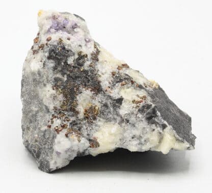 Fluorite et pyrite, Wallers-en-Fagne, Nord, Hauts-de-France.