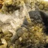 Mimétite, Wulfénite, Cérusite, mine d'Ojouela, Mexique.