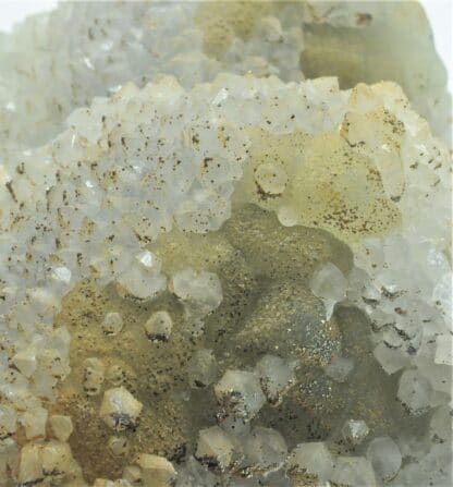 Quartz sur Fluorite (Fluorine), et Pyrite, Mine de Fontsante, Var.