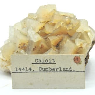 Cristaux de Calcite du Cumberland, Angleterre, Royaume-Uni.