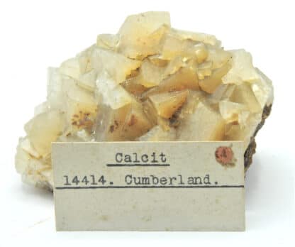 Cristaux de Calcite du Cumberland, Angleterre, Royaume-Uni.