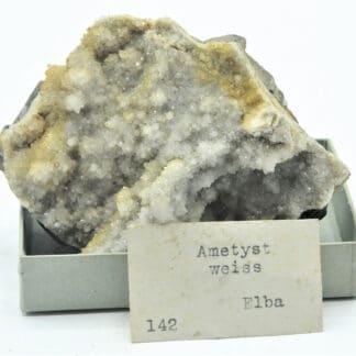 Ametyst weiss (Quartz améthyste), Elba (Île d’Elbe), Italie.