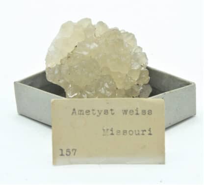 Ametyst weiss (Quartz améthyste blanc), Missouri, USA.