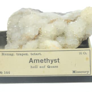 Amethyst hell auf Quartz (Améthyste sur Quartz), Missouri, USA.