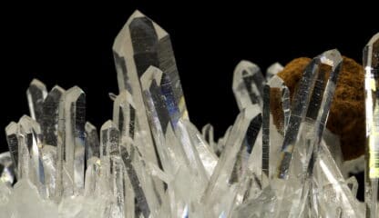 Quartz et sidérite, Penas Blancas, Santander, Colombie.