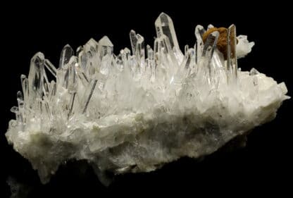 Quartz et sidérite, Penas Blancas, Santander, Colombie.