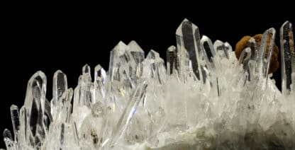 Quartz et sidérite, Penas Blancas, Santander, Colombie.