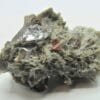 Ferroaxinite (Axinite) et Epidote, Bourg d’Oisans, Oisans, Isère.