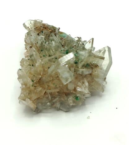 Baryte (Barytine) et Malachite, Shangulowe, Katanga, Congo.