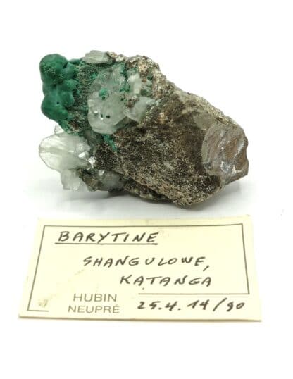 Baryte et Malachite, Shangulowe, Katanga, Congo RDC.