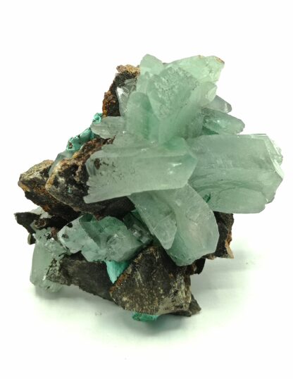 Baryte (Barytine) verte, Shangulowe, Katanga, République Démocratique du Congo.