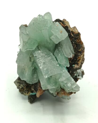 Baryte (Barytine) verte, Shangulowe, Katanga, République Démocratique du Congo.