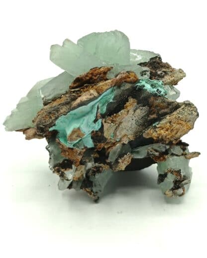 Baryte (Barytine) verte, Shangulowe, Katanga, République Démocratique du Congo.