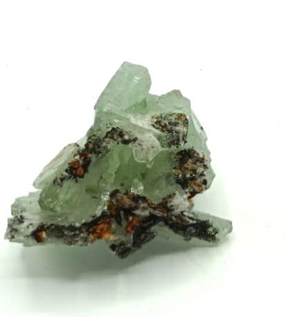 Cristaux de Baryte (Barytine) verte, Shangulowe, Katanga, Congo.