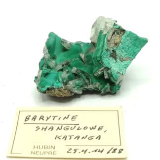 Baryte et Malachite, Shangulowe, Katanga, République Démocratique du Congo.