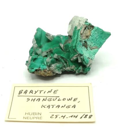 Baryte et Malachite, Shangulowe, Katanga, République Démocratique du Congo.