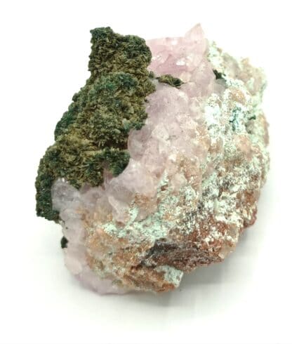 Cobaltocalcite et Malachite, Mupine, Kolwezi, Katanga, Congo (RDC).