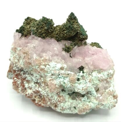 Cobaltocalcite et Malachite, Mupine, Kolwezi, Katanga, Congo (RDC).