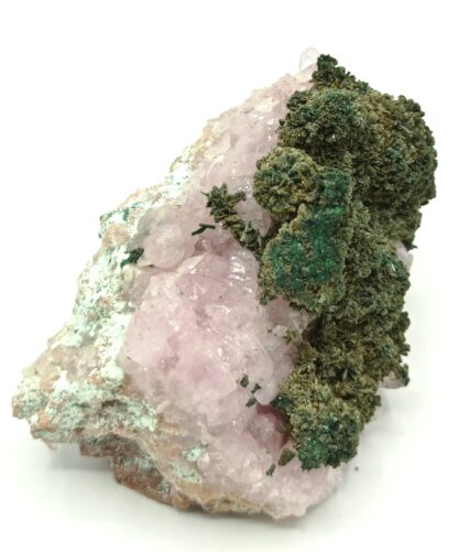 Cobaltocalcite et Malachite, Mupine, Kolwezi, Katanga, Congo (RDC).