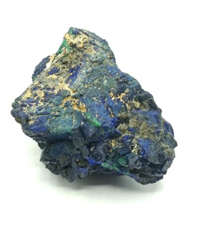 Azurite, Lampadite et Barytine, Mine de Chessy, Chessy-les-Mines, Rhône.