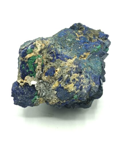 Azurite, Lampadite et Barytine, Mine de Chessy, Chessy-les-Mines, Rhône.