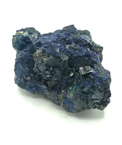 Azurite, Lampadite et Barytine, Mine de Chessy, Chessy-les-Mines, Rhône.