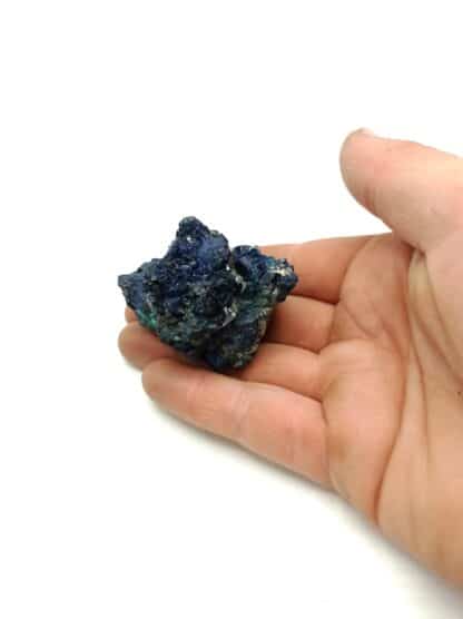 Azurite, Lampadite et Barytine, Mine de Chessy, Chessy-les-Mines, Rhône.