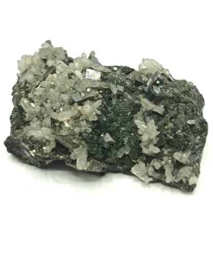 Arsénopyrite, Pyrite, Quartz et Sphalérite, Cornouailles (Cornwall), Royaume-Uni.