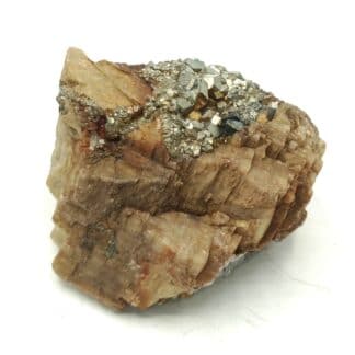 Pyrite sur Sidérite, La Taillat, Allevard, Isère.